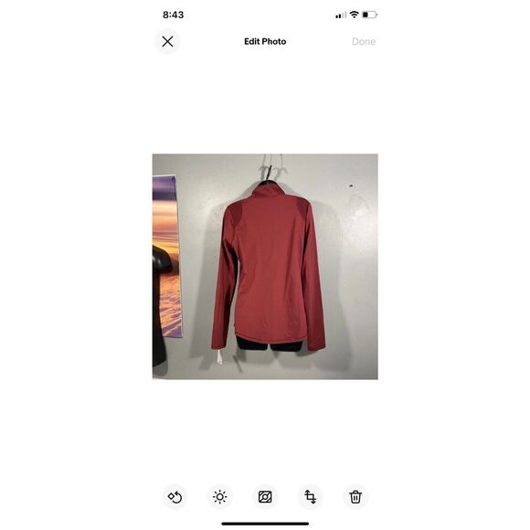 Victoria Sport Women's Activewear Pullover Jacket Maroon Size Medium - Picture 6 of 7